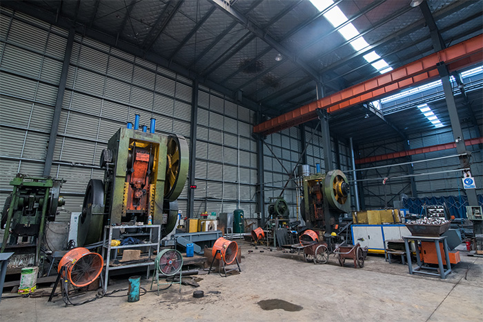 长葛网架配件-锥头加工车间